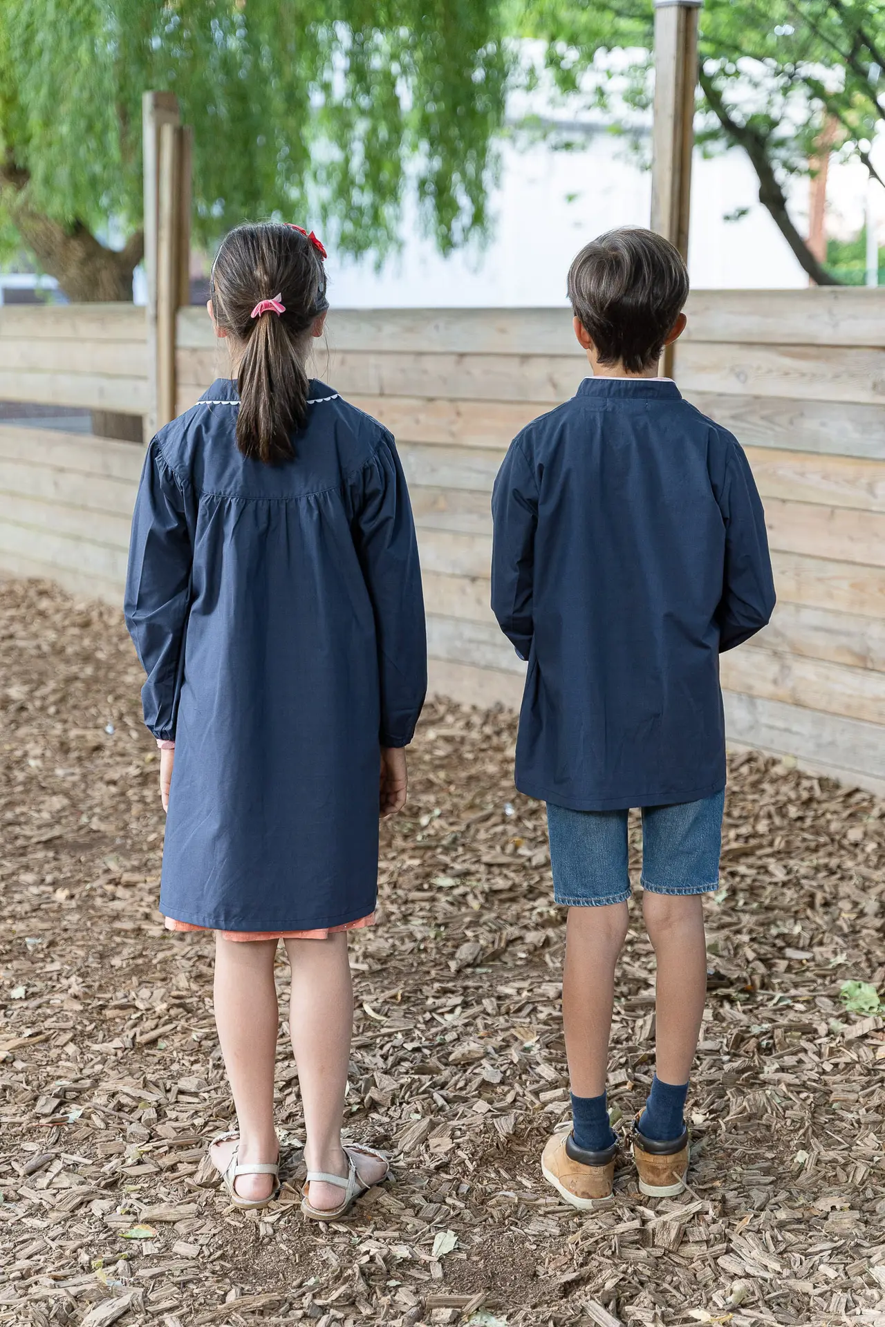 Tabliers école bleu marine