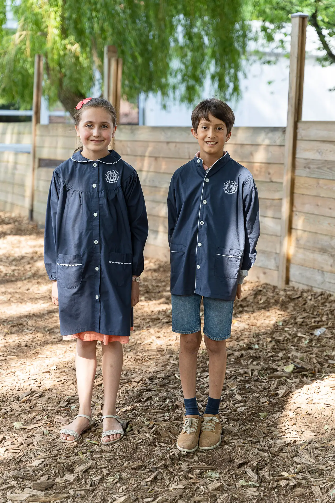 Tabliers d'école bleu marine