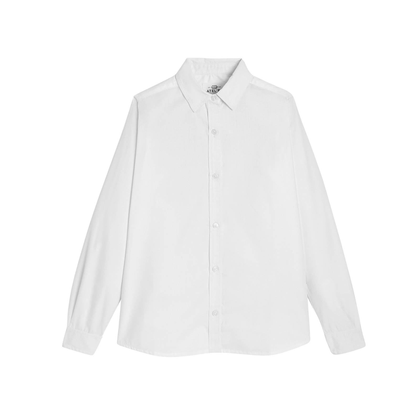 Chemise d’uniforme blanche manches longues garçon collège du Blanc Mesnil – BARTHELEMY
