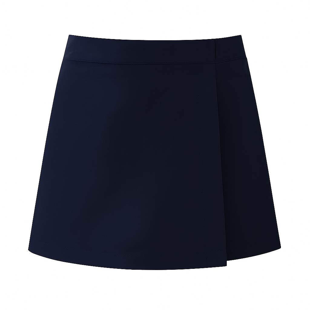 JUPE SHORT TRAPÈZE BLEU MARINE École Notre Dame des Champs – Saint-Brice – STEPHANIE