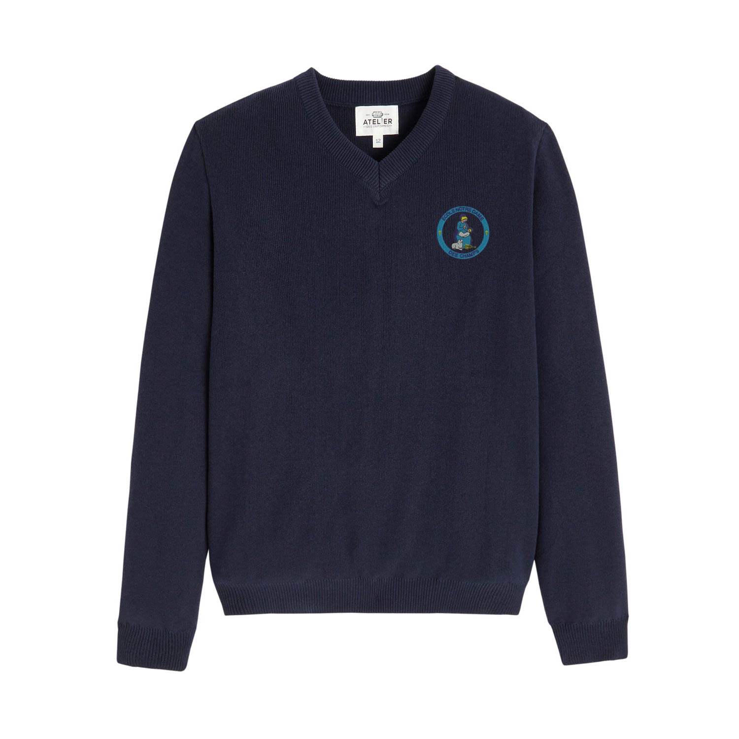 Pull-Over bleu marine mixte École Notre Dame des Champs – Saint-Brice – VALENTIN